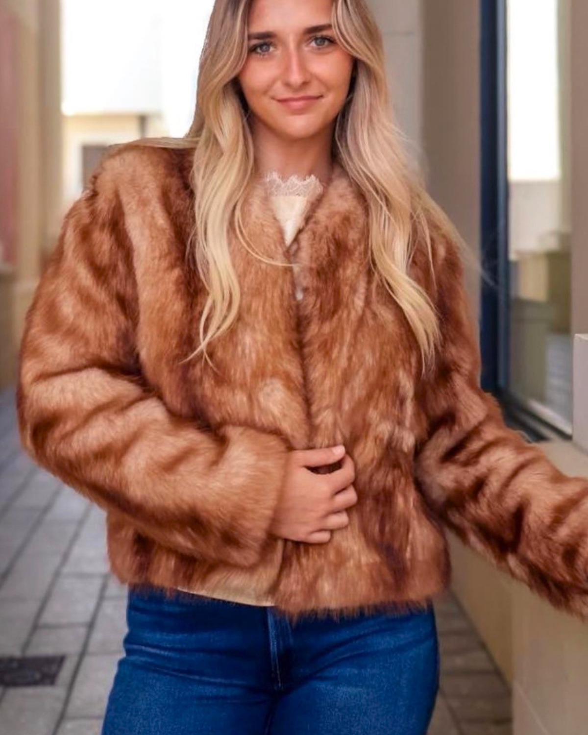 Lucy Paris Faux Fur Jacket