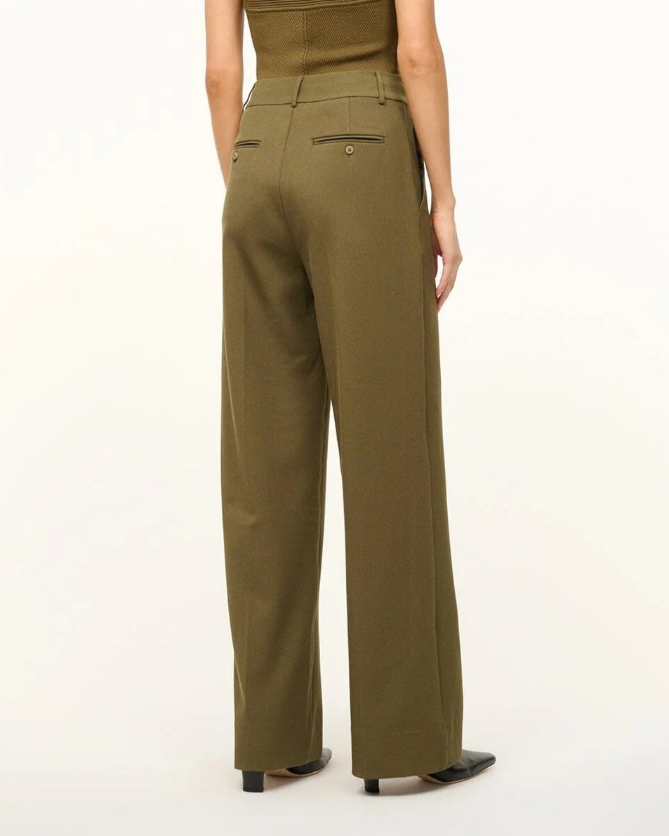 Staud Prince Twill Pant Sergeant Green