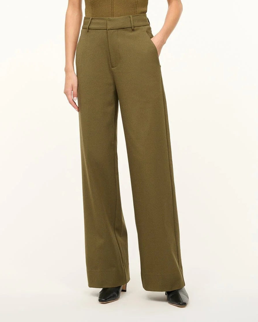 Staud Prince Twill Pant Sergeant Green