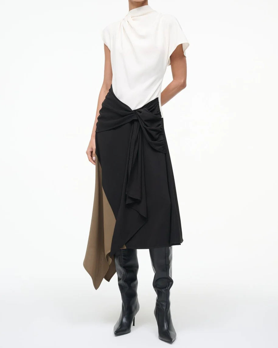 Staud Davina Dress | Black Multi