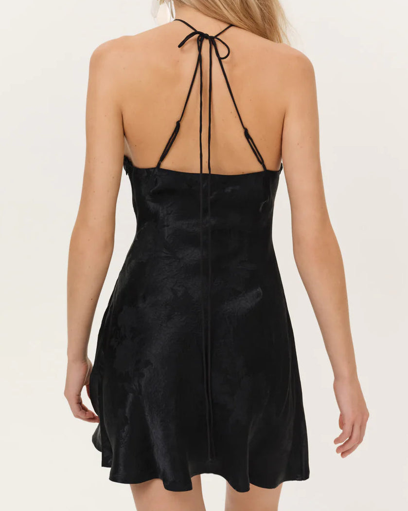For Love & Lemons Adrift Halter Mini Dress