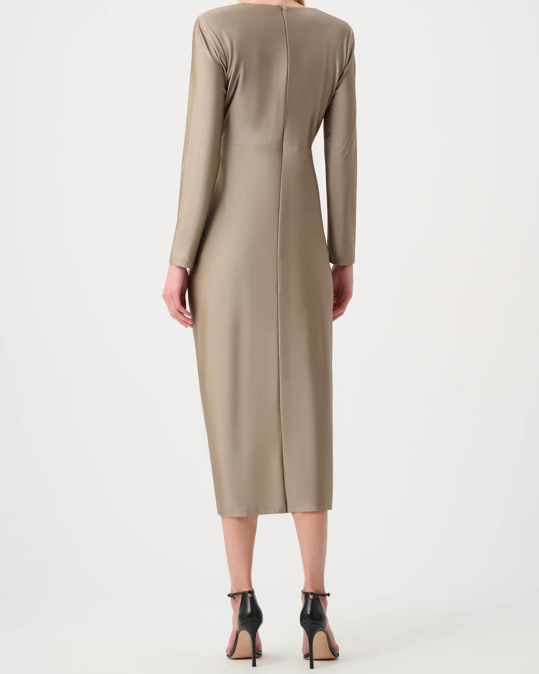 Joseph Ribkoff Draped Dress | Platinum Grey