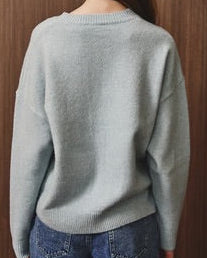 Le Lis Horse Long Sleeve Crew Neck Sweater