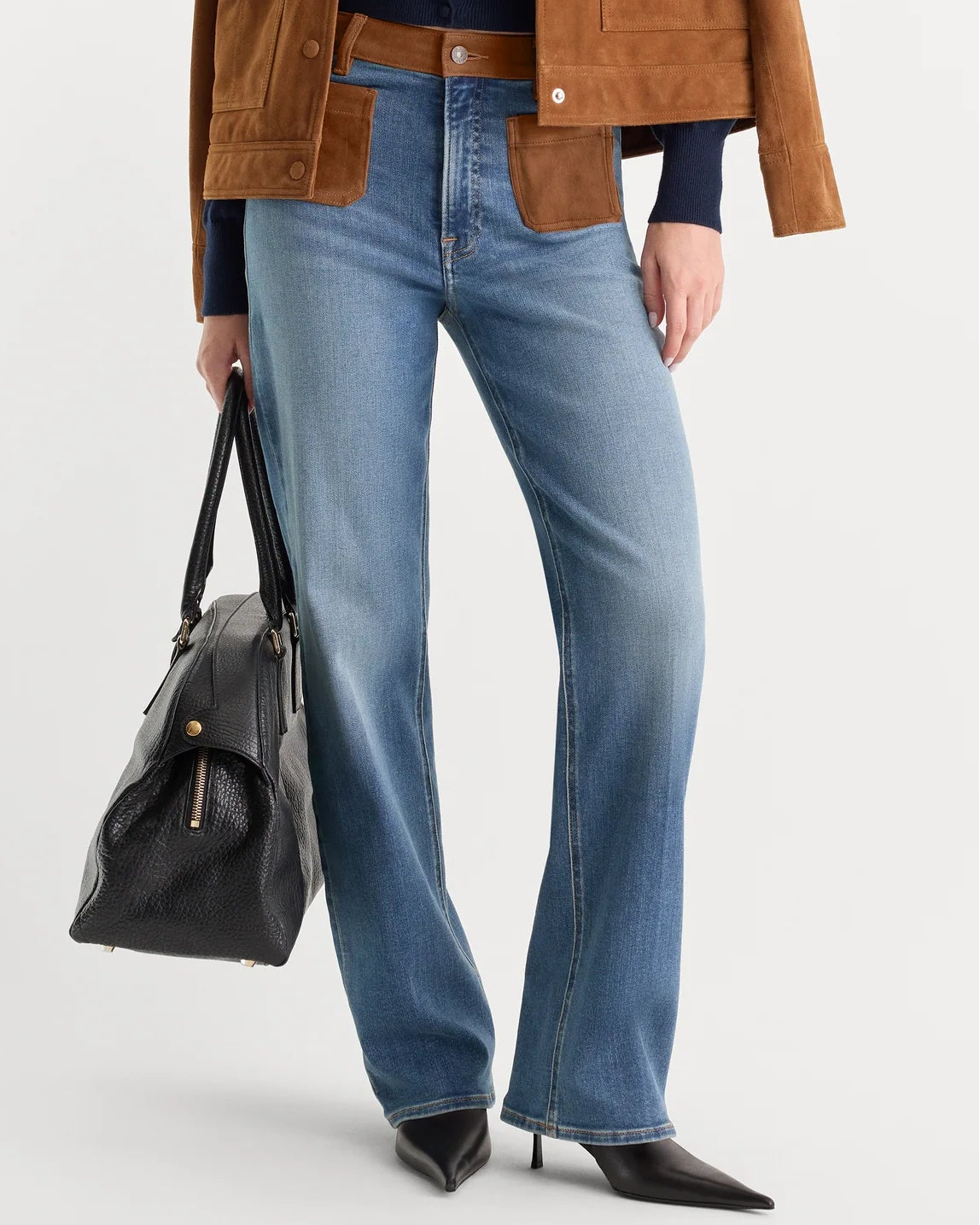 Good American True Straight Jeans | Crest