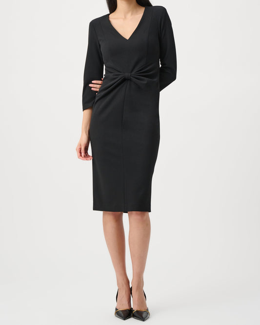 Joseph Ribkoff Knot Waist Dress | Black