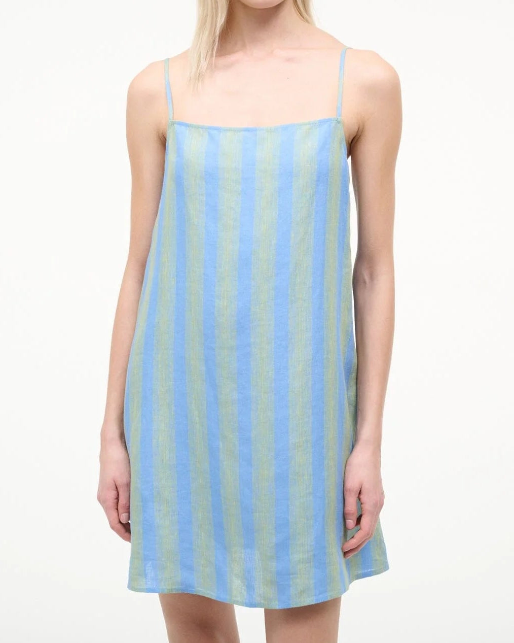 Staud Laura Linen Mini Dress | Seaport Stripe