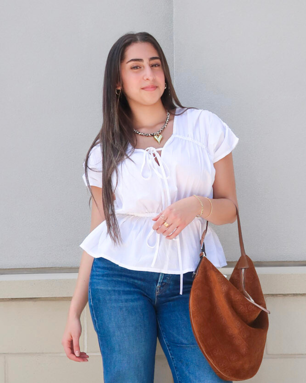 Anna Cate Camille Blouse | White