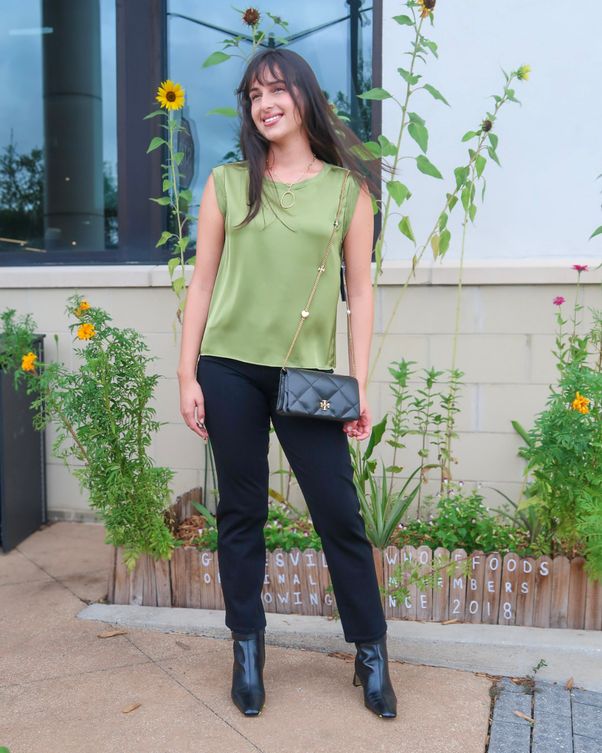 Liverpool Sleeveless Woven to Knit Top | Artichoke