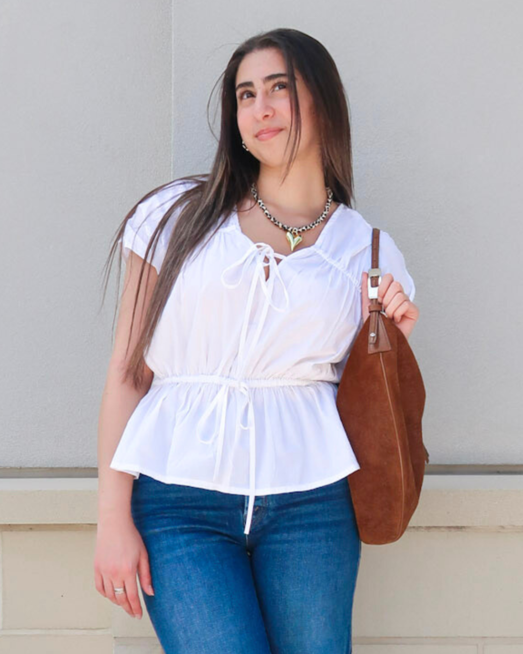 Anna Cate Camille Blouse | White