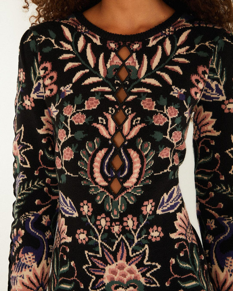 Farm Rio Marvelous Garden Knit Dress