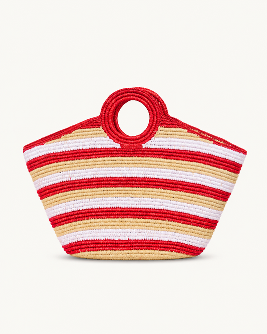 BTB Knot Large Tote | Red Multi