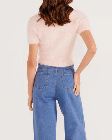 Mink Pink Millie Fluffy Knit Tee