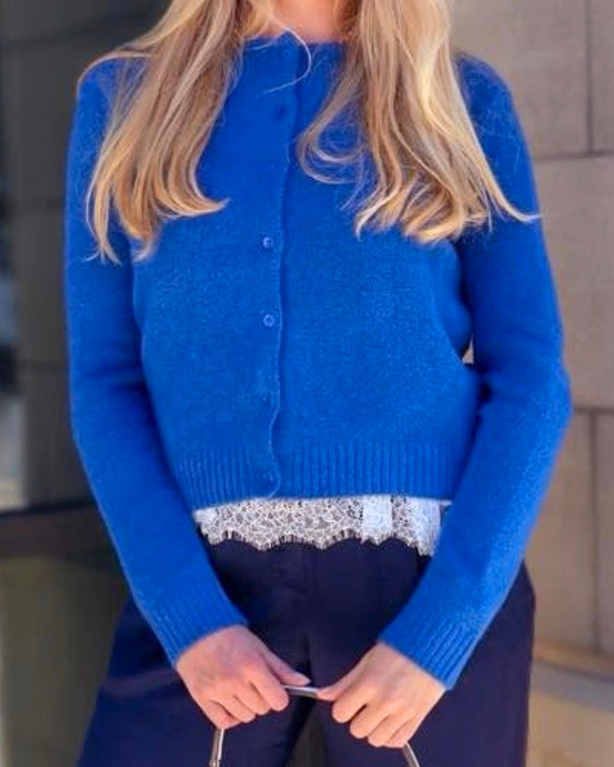 Lucy Paris Carole Cardigan | Cobalt