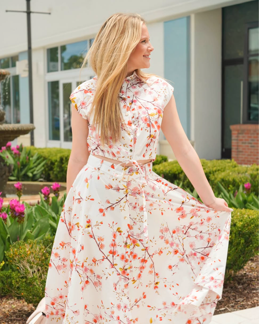 Karina Grimaldi Print Skirt