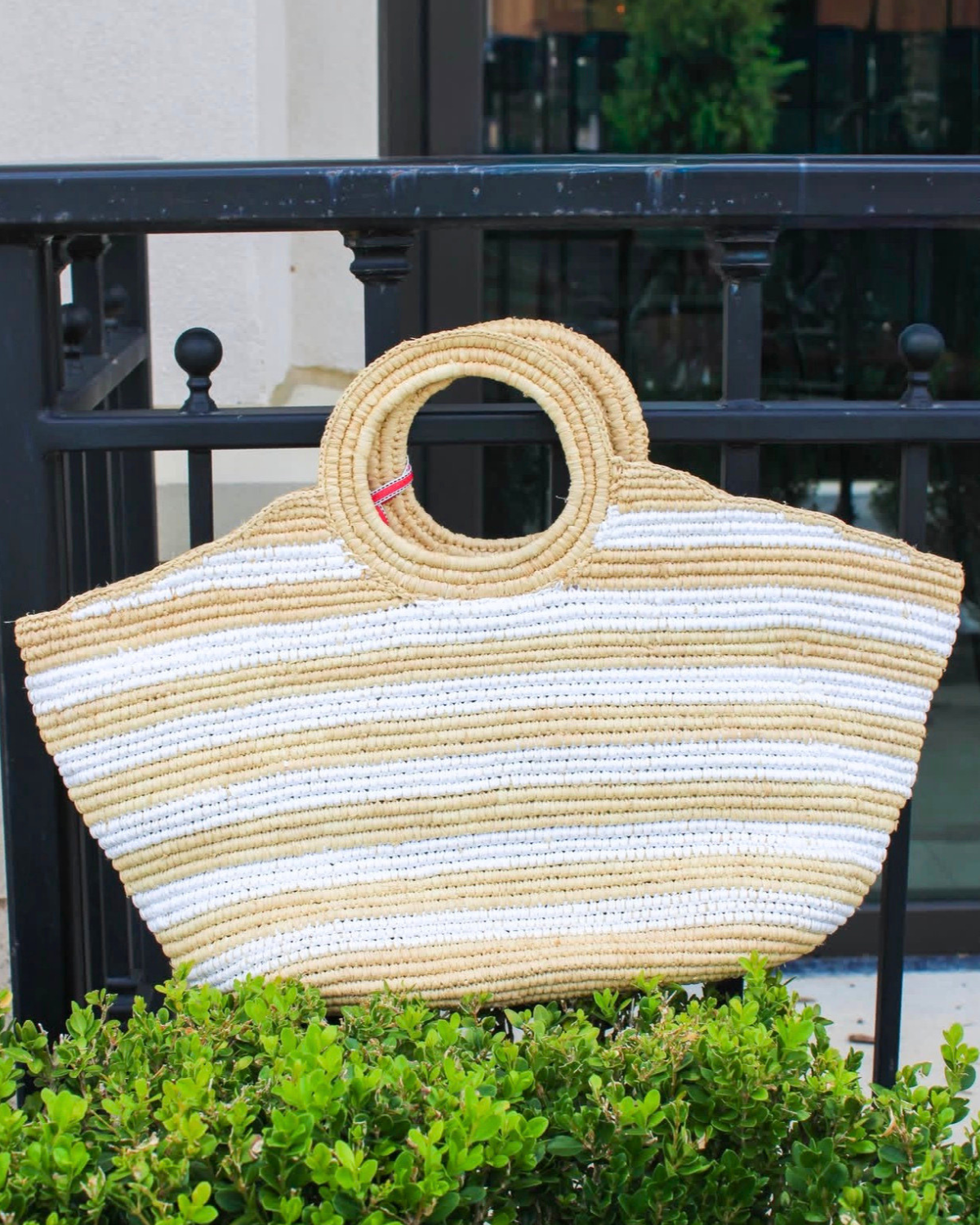 BTB Knot Large Tote | Natural/White