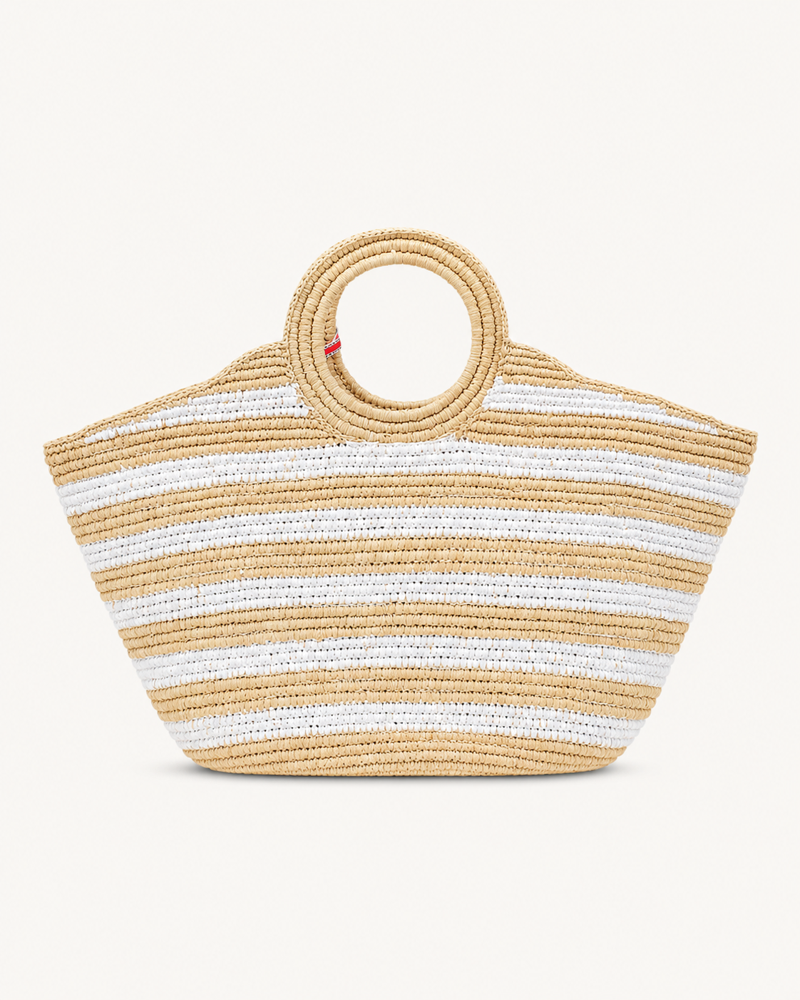 BTB Knot Large Tote | Natural/White