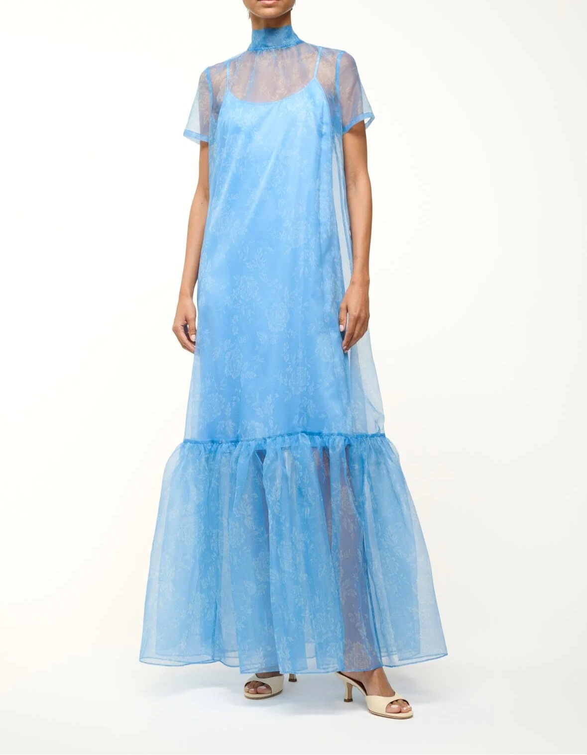 Staud Calluna Dress Blue Rose