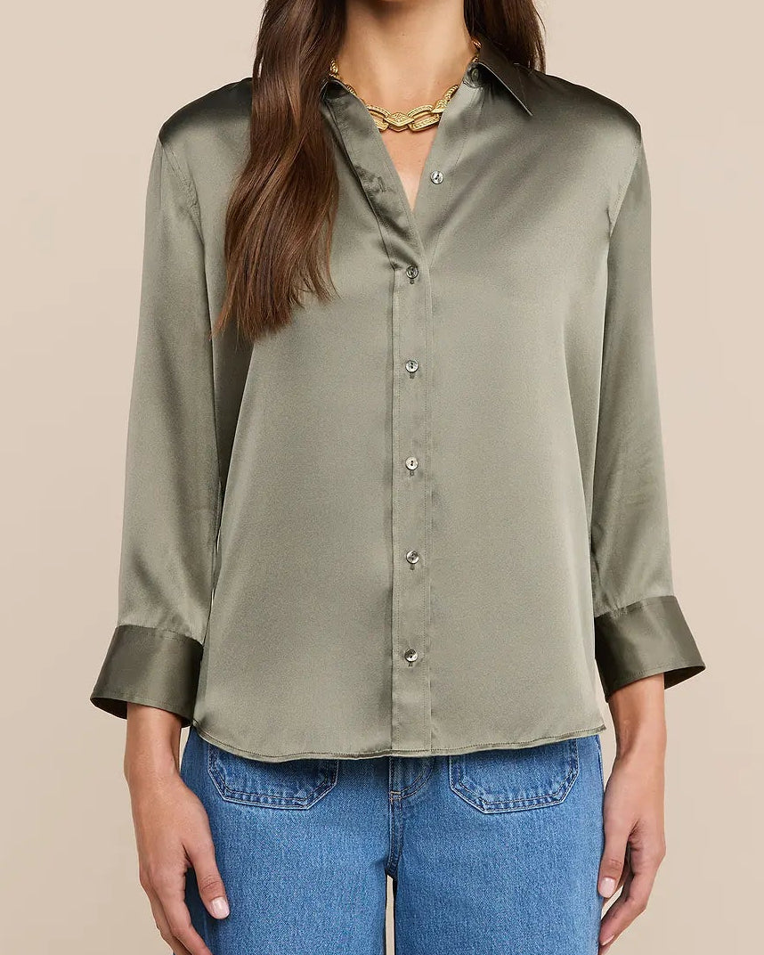 L'Agence Dani Blouse | Smokey Olive