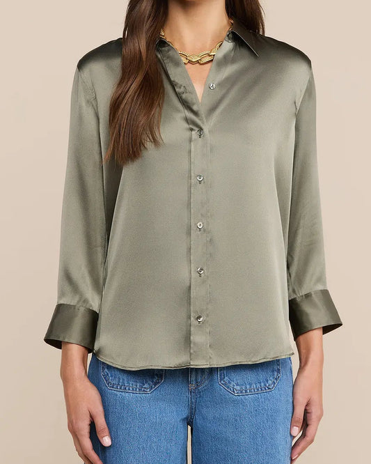 L'Agence Dani Blouse | Smokey Olive