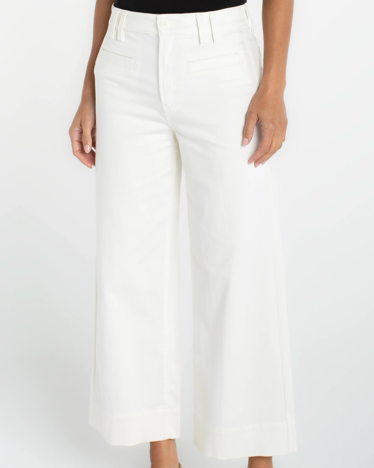 Liverpool Crop Wide Leg | Whipped Cream