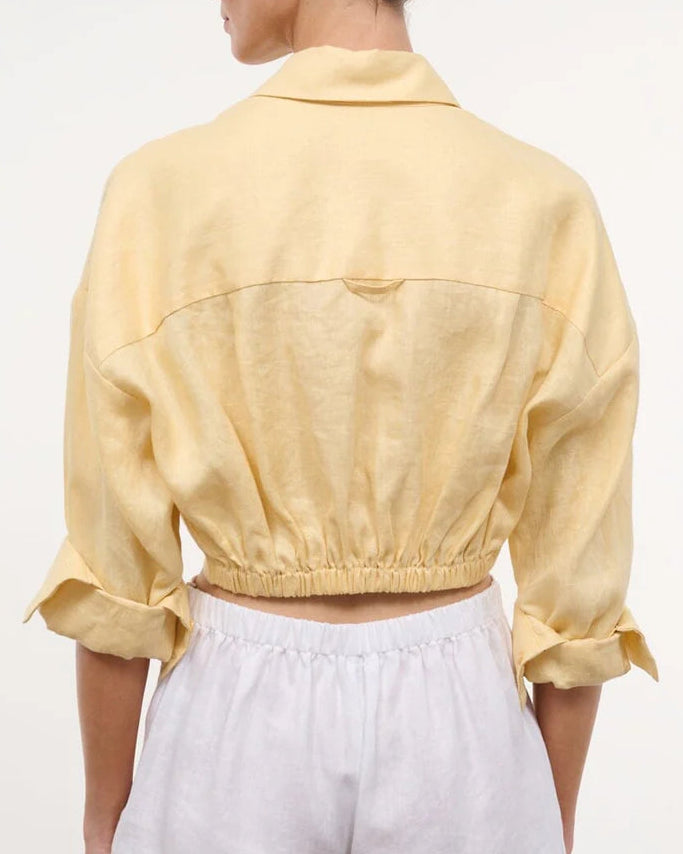 Staud Lisa Linen Top | Butter