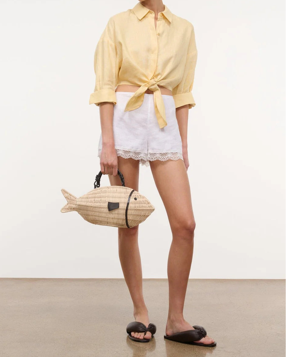 Staud Lisa Linen Top | Butter