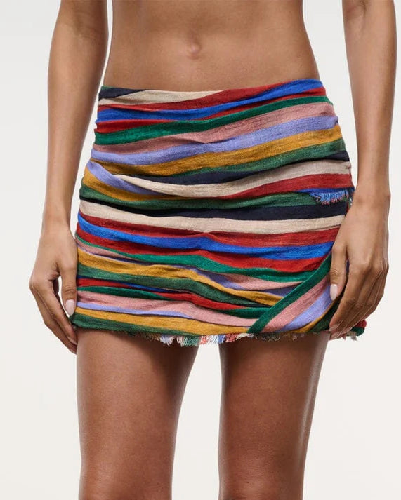 Staud Nicola Skirt | Artist Stripe