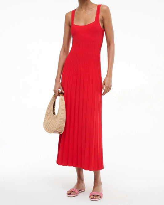 Staud Ellison Dress | Red Rose