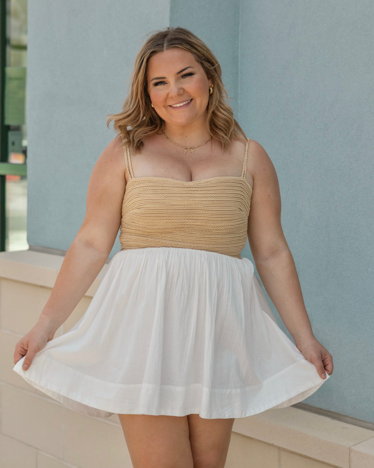 Mumu Sun Deck Mini Dress