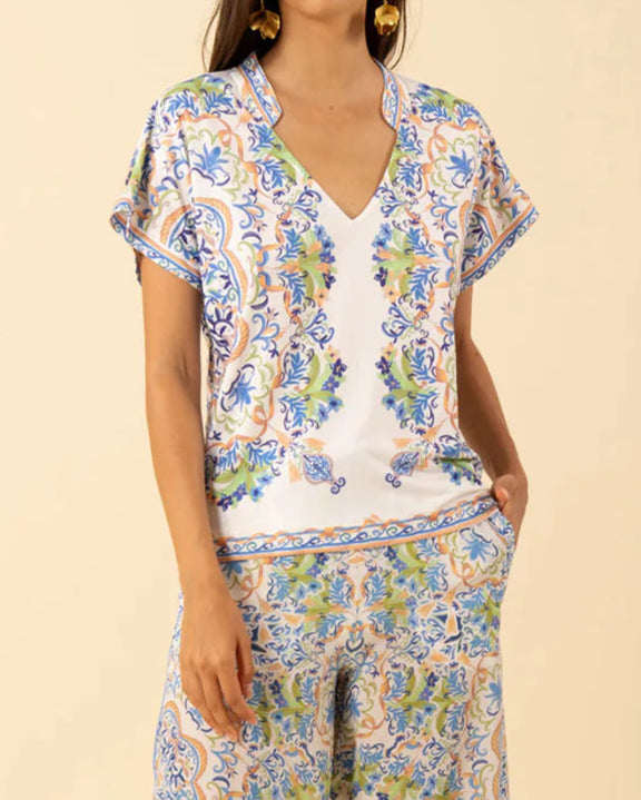 Hale Bob Joelle Jersey Top | Ivory
