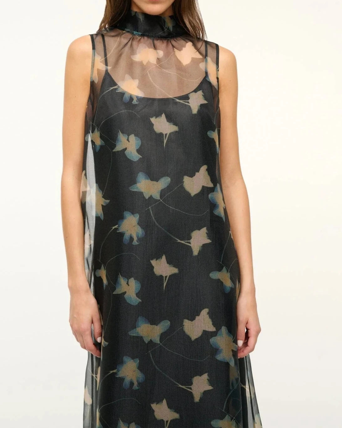 Staud Albee Dress | Botanical Shadows