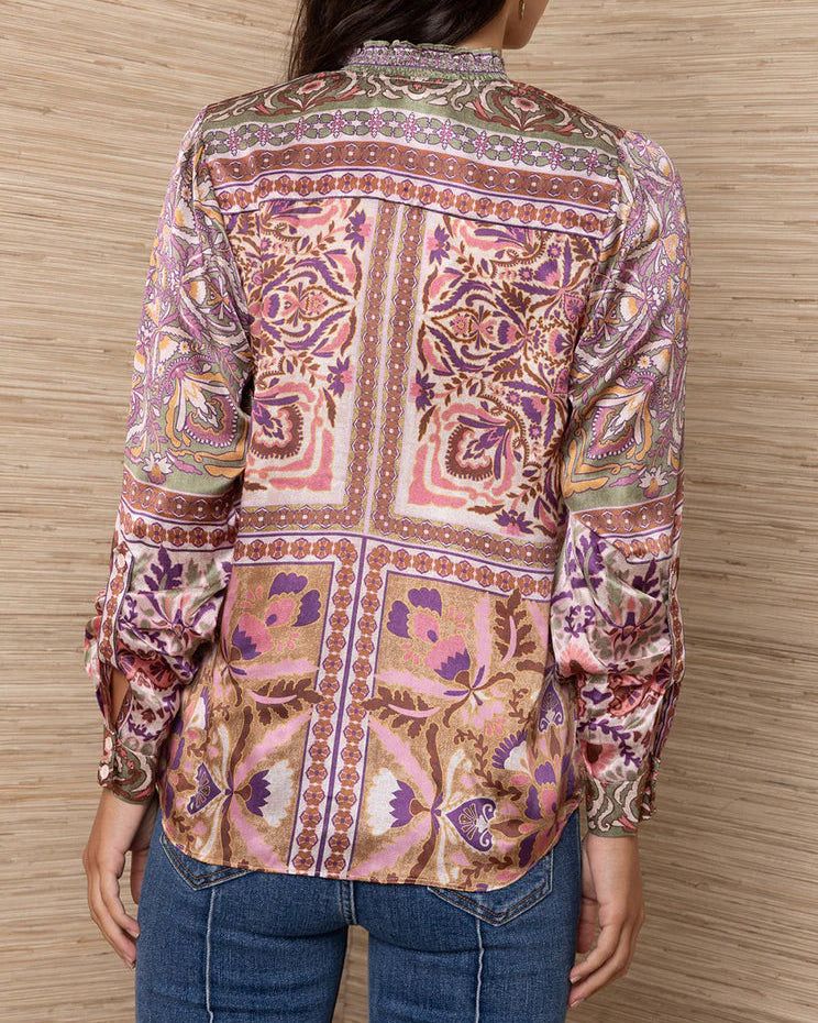 Hale Bob Etta Silk Top | Pink