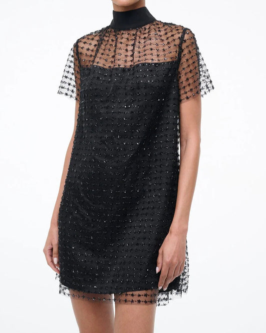 Staud Mini Ilana Dress | Stardust Onyx