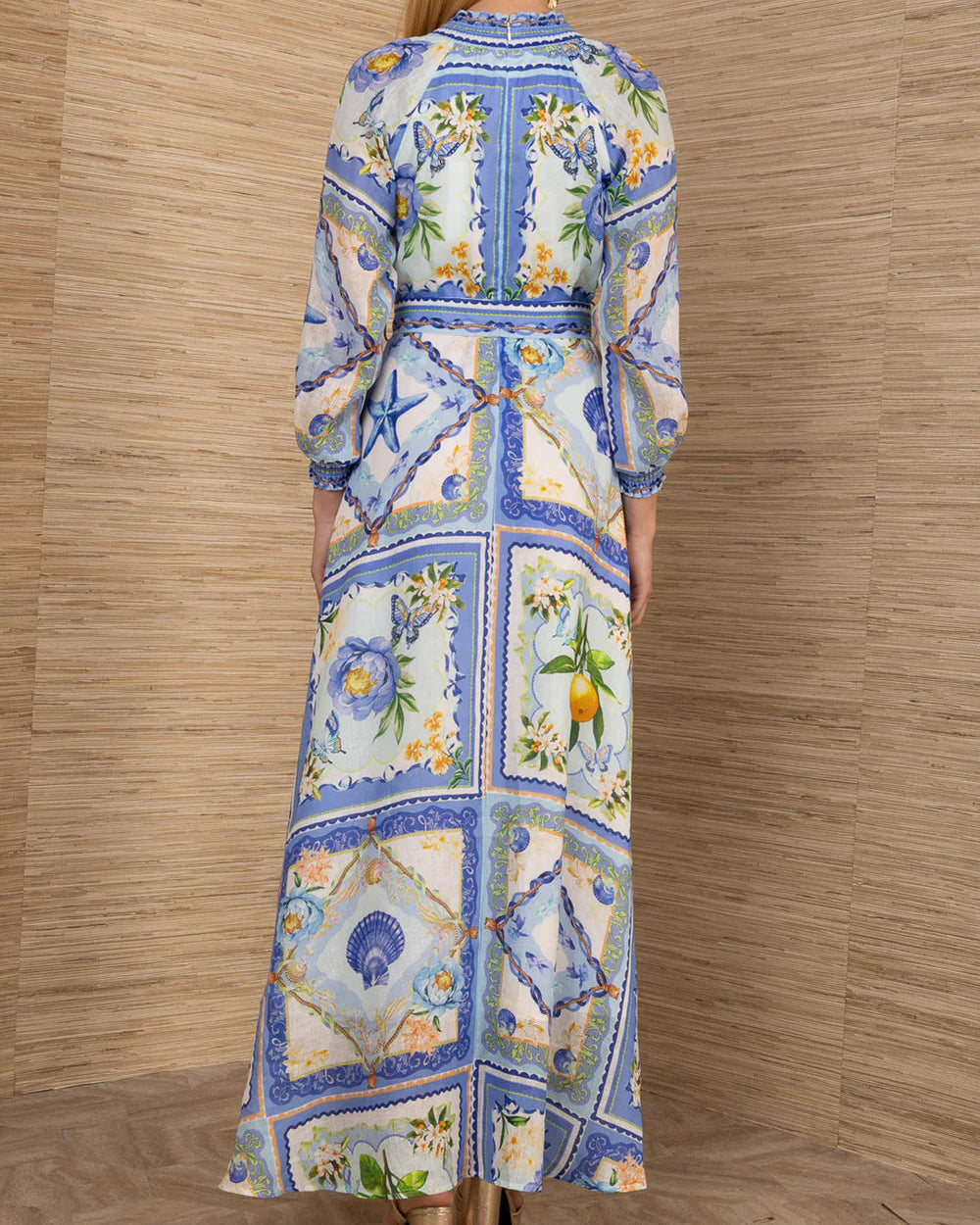 Hale Bob Lakelynn Linen Maxi Dress | Blue