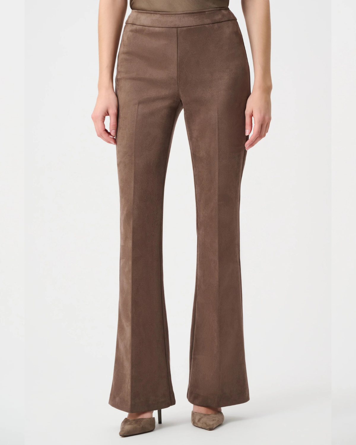 Joseph Ribkoff Faux Suede Pants | Mink