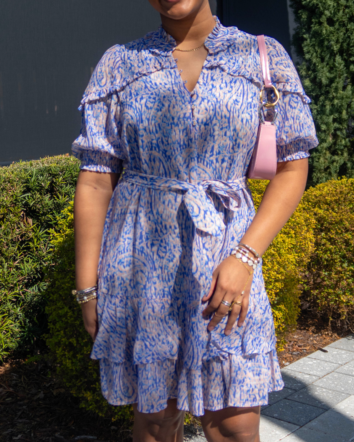 Hale Bob Britt Chiffon Dress | Blue