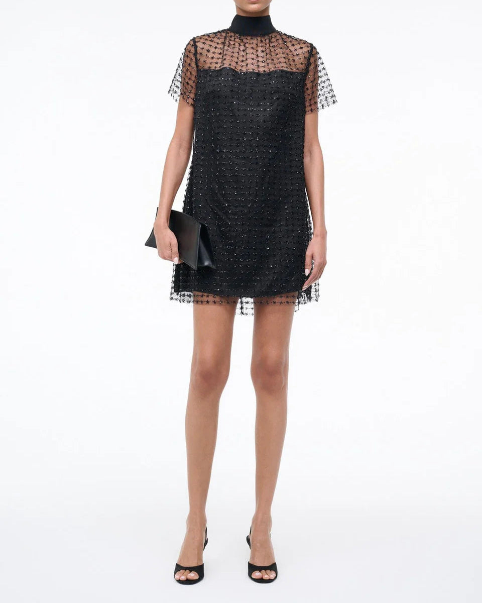 Staud Mini Ilana Dress | Stardust Onyx