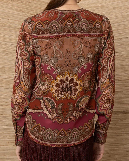 Hale Bob Phryne Silk Top | Pink