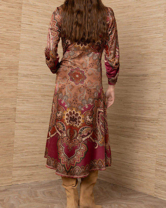 Hale Bob Sonali Silk Midi Dress | Pink