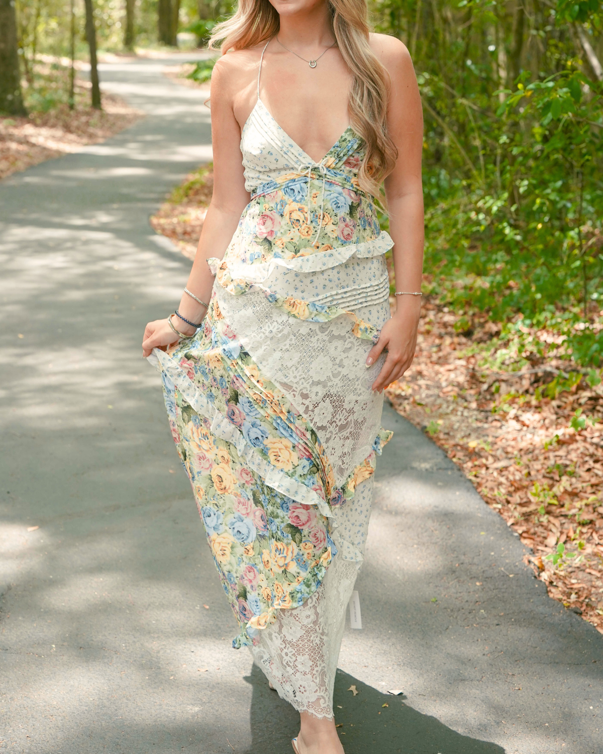 for love and lemons long dress & Tiered Maxi – Narcissus Gainesville Tropical Formal/Beach wedding guest PotentialMarkdown Lightweight stretch charmeuse Color:as pic 1