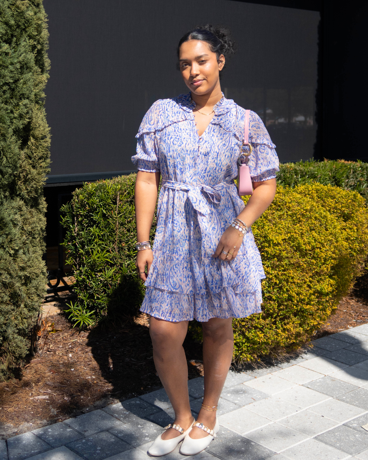 Hale Bob Britt Chiffon Dress | Blue