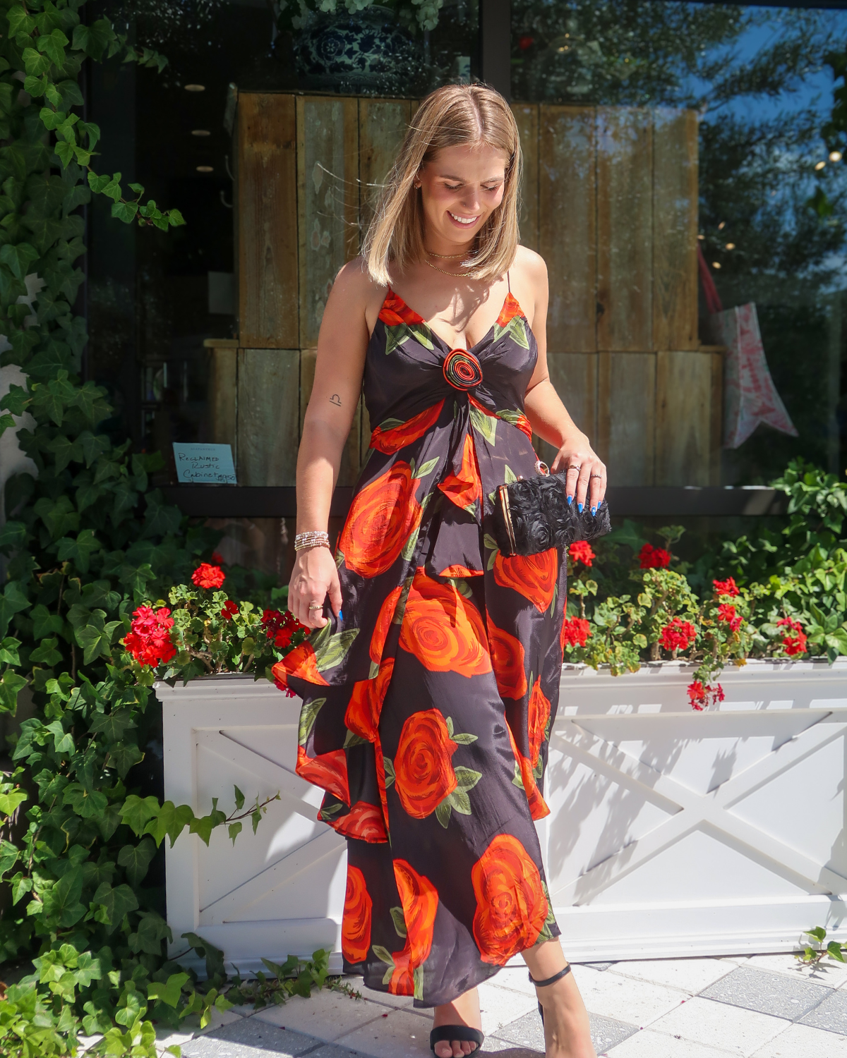 Farm Rio Latin Roses Dress