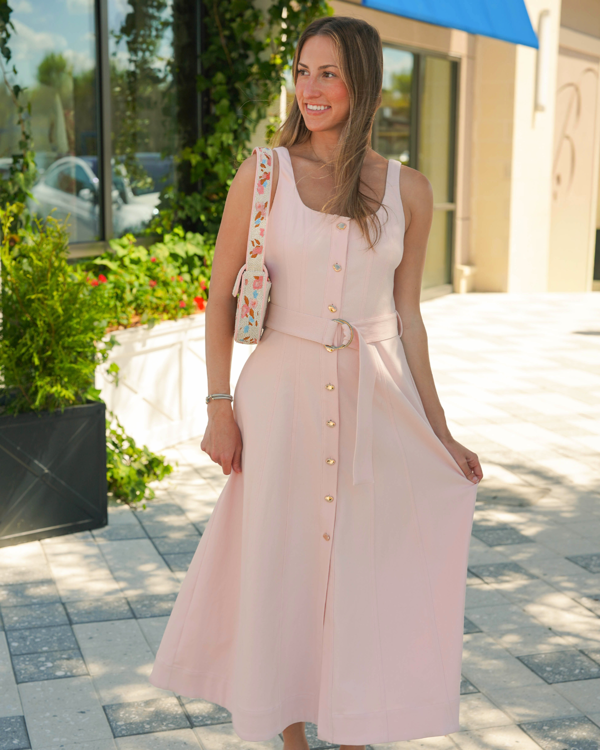 Karina Grimaldi Zyra Denim Dress