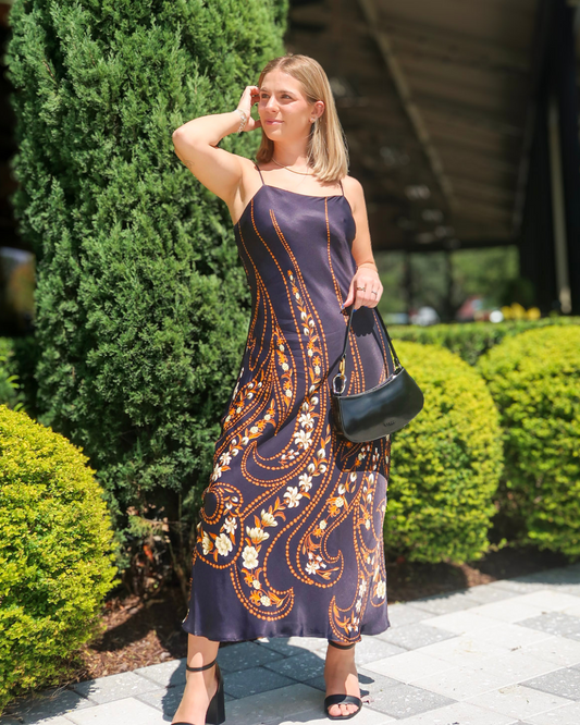 Farm Rio Garden Silhouete Midi Dress