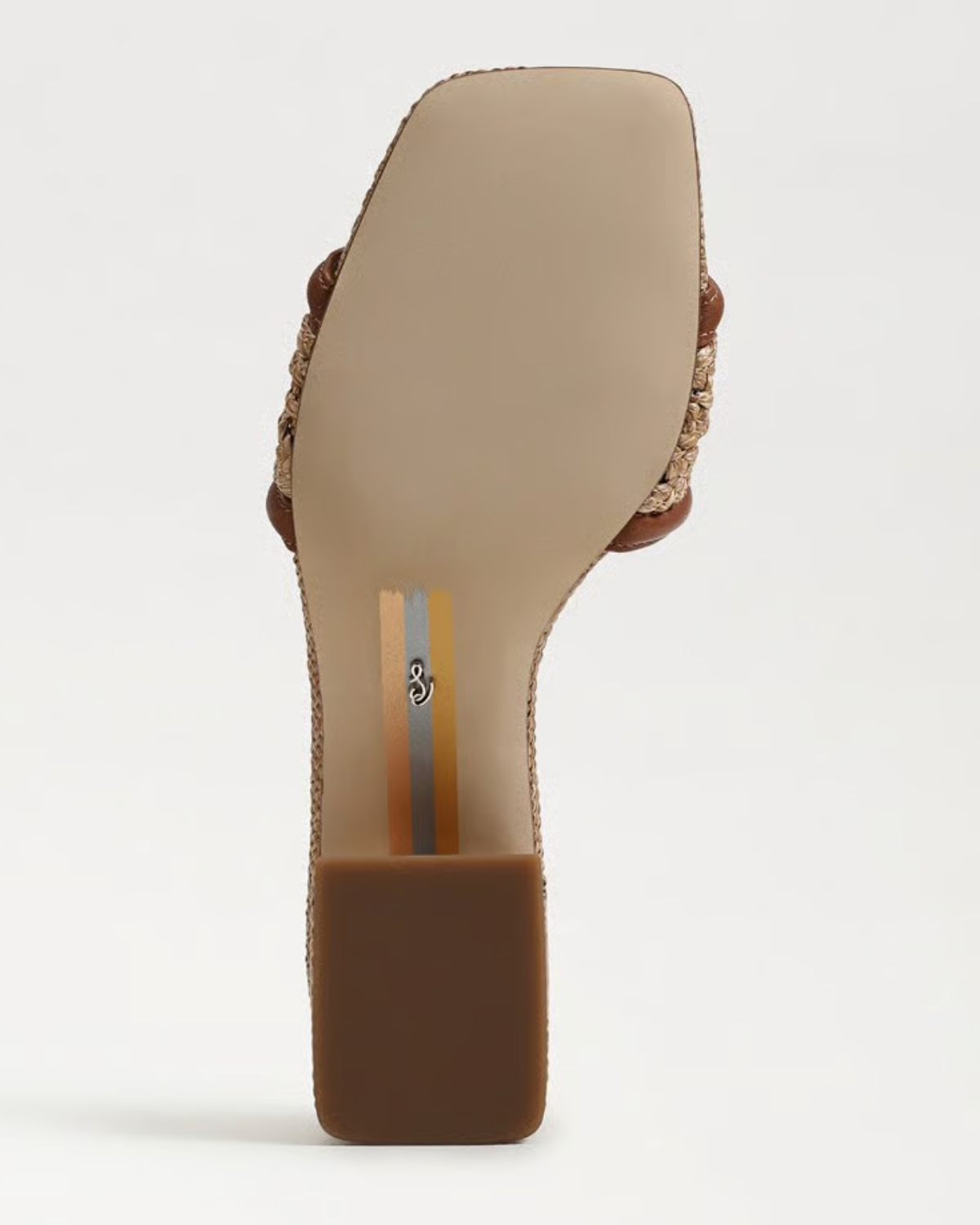 Sam Edelman Waylon Weave Slide Sandal | Rich Cognac Leather