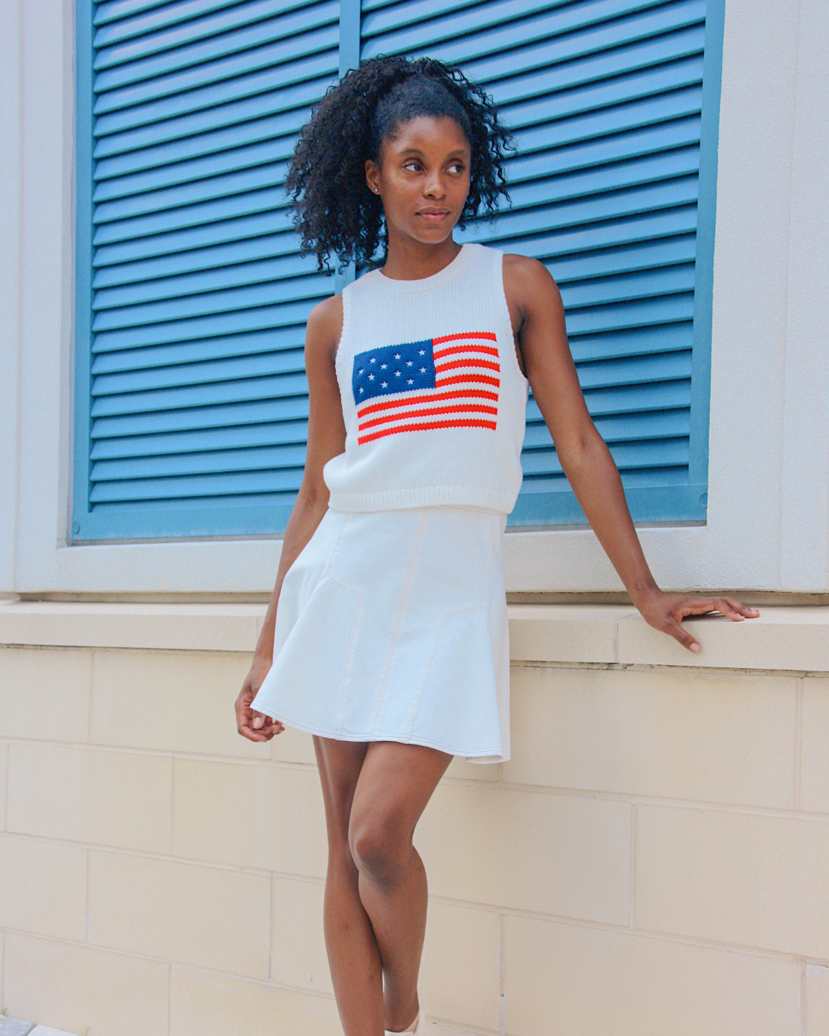 Mumu Milo Tank | Flag Knit