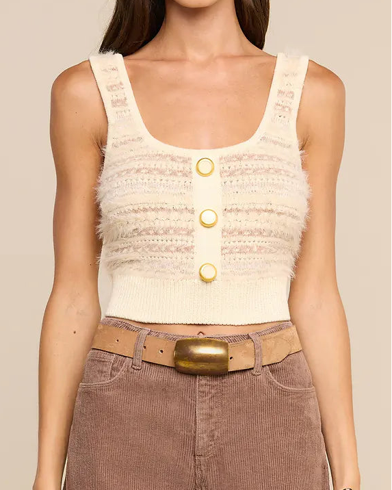 L'Agence Galene Tank | Ecru/Natural Mutli