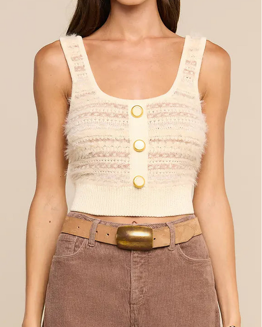 L'Agence Galene Tank | Ecru/Natural Mutli