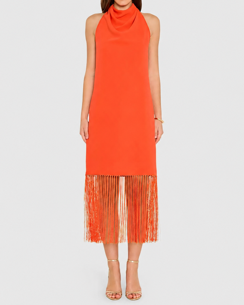 Amanda Uprichard Syd Midi Dress | Mandarin