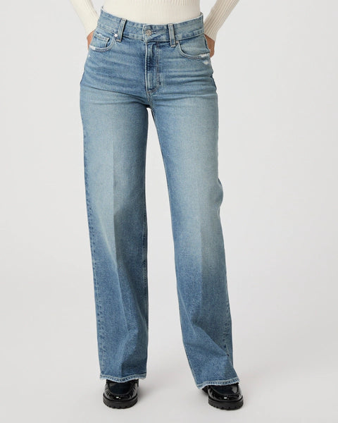 Paige Sasha 32" Wide Leg Jean | Storybook Distressed